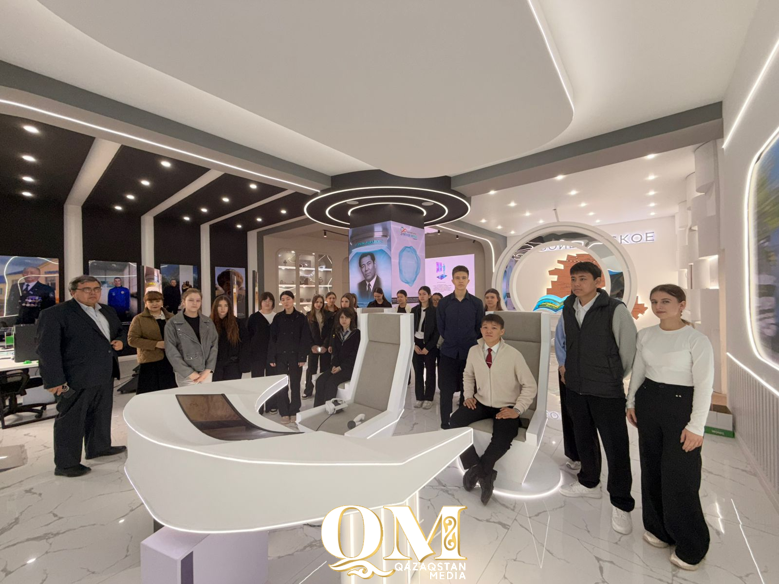 Цифровой музей показали школьникам в селе на севере Казахстана