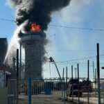 Ғ.Мүсірепов ауданындағы «МаслоДел» ЖШС-дегі өртті сөндіруге бірнеше ауданнан көмек келді