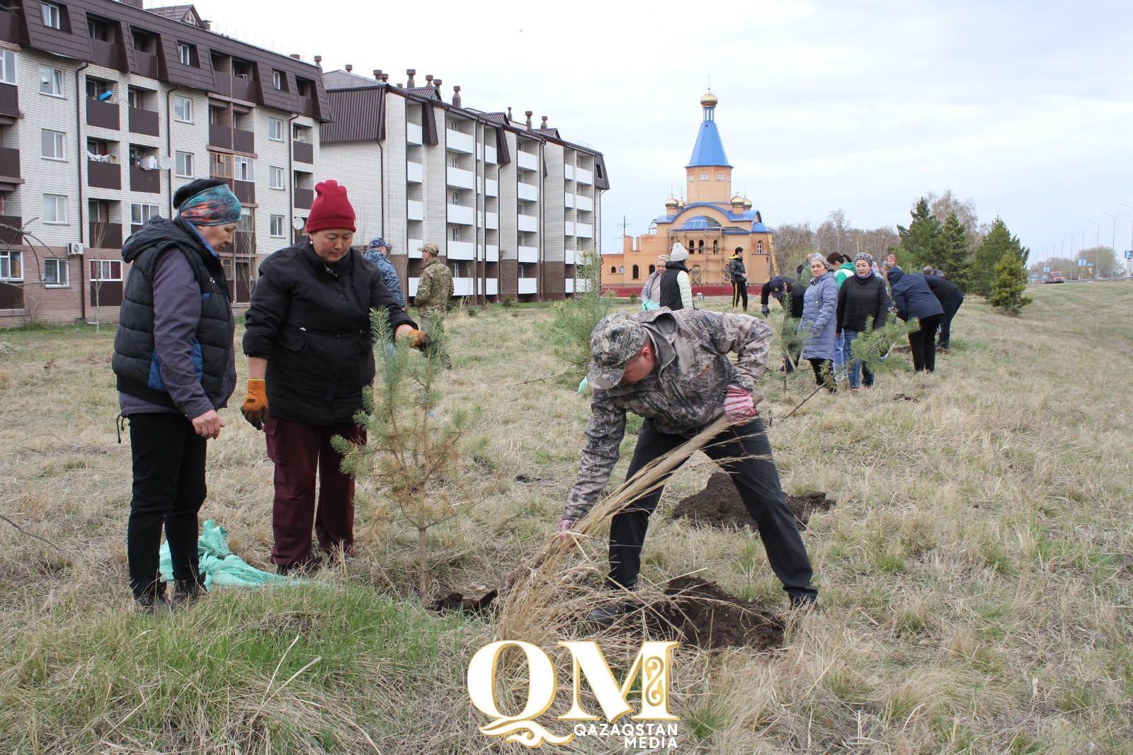 Қызылжар ауданында «Таза Қазақстан» акциясы аясында 3 мыңнан астам көшет отырғызылды