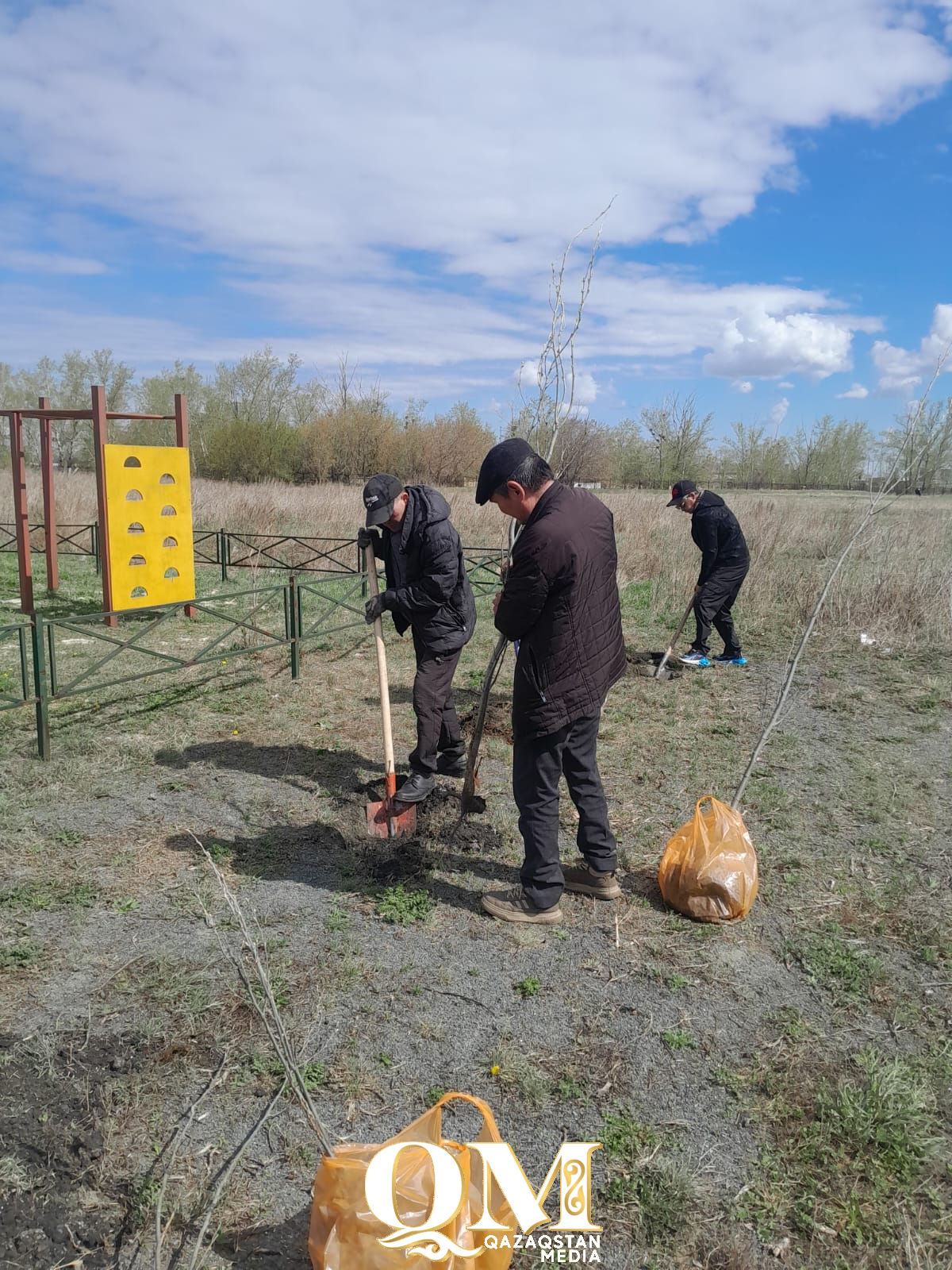 Уәлиханов ауданының Кішкенекөл ауылында 500 көшет отырғызылды