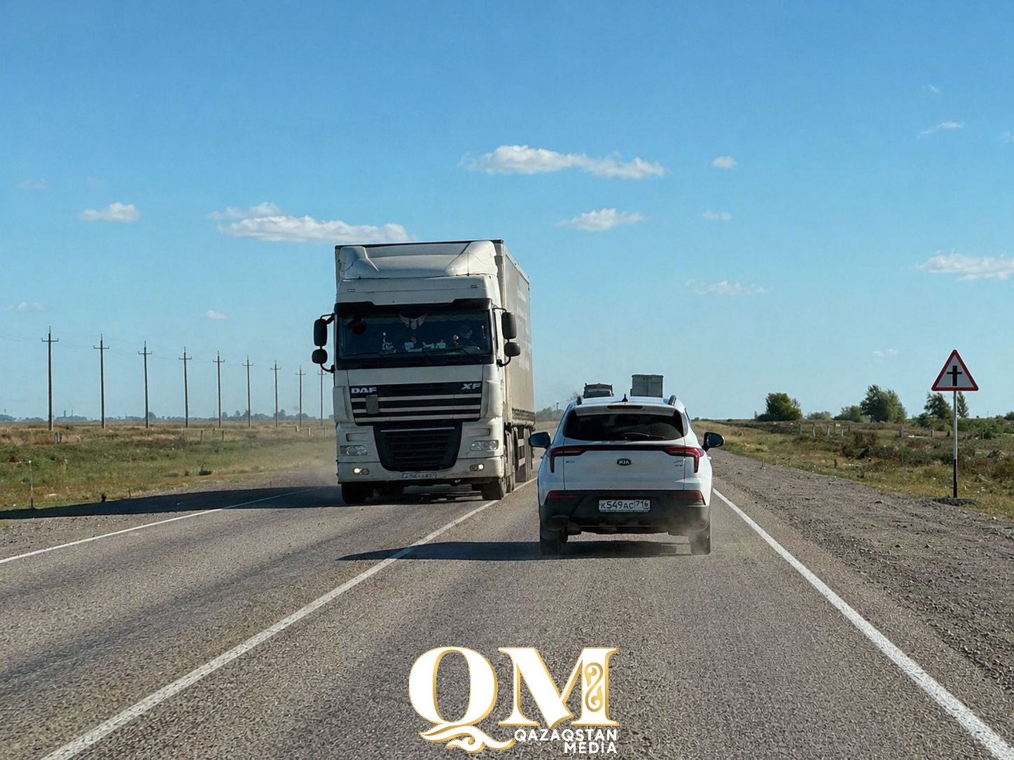Охоту на перегруженные грузовики усиливают на севере Казахстана