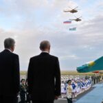 В столичном аэропорту высокий гость встретил главу государства Касыма-Жомарта Токаева
