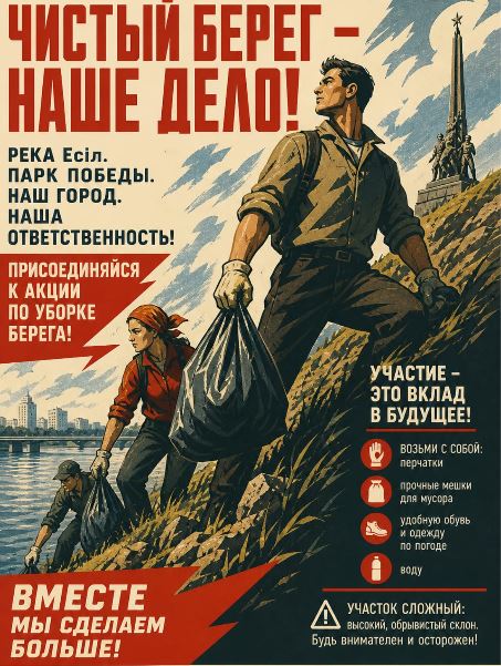 Спасать берег Ишима приглашают жителей Петропавловска