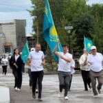 День государственных символов масштабно отметили в районе имени Габита Мусрепова