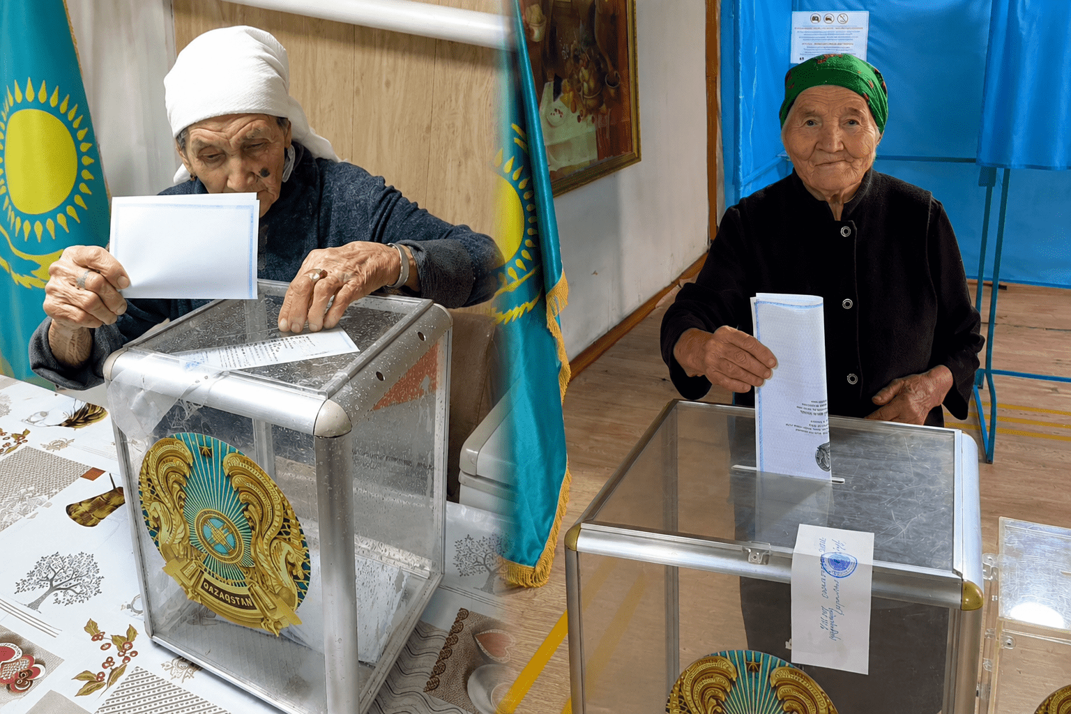 Жас таңдау жасауға кедергі емес. Шал ақын ауданында 83 және 96 жастағы әжелер дауыс берді