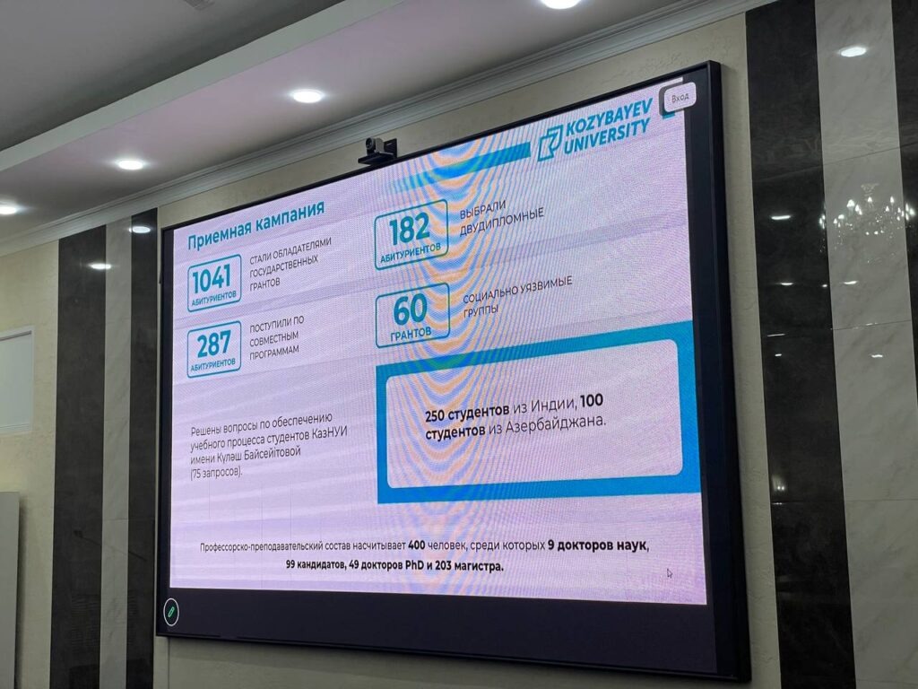 До 8 тысяч человек вырастит число студентов Kozybayev University