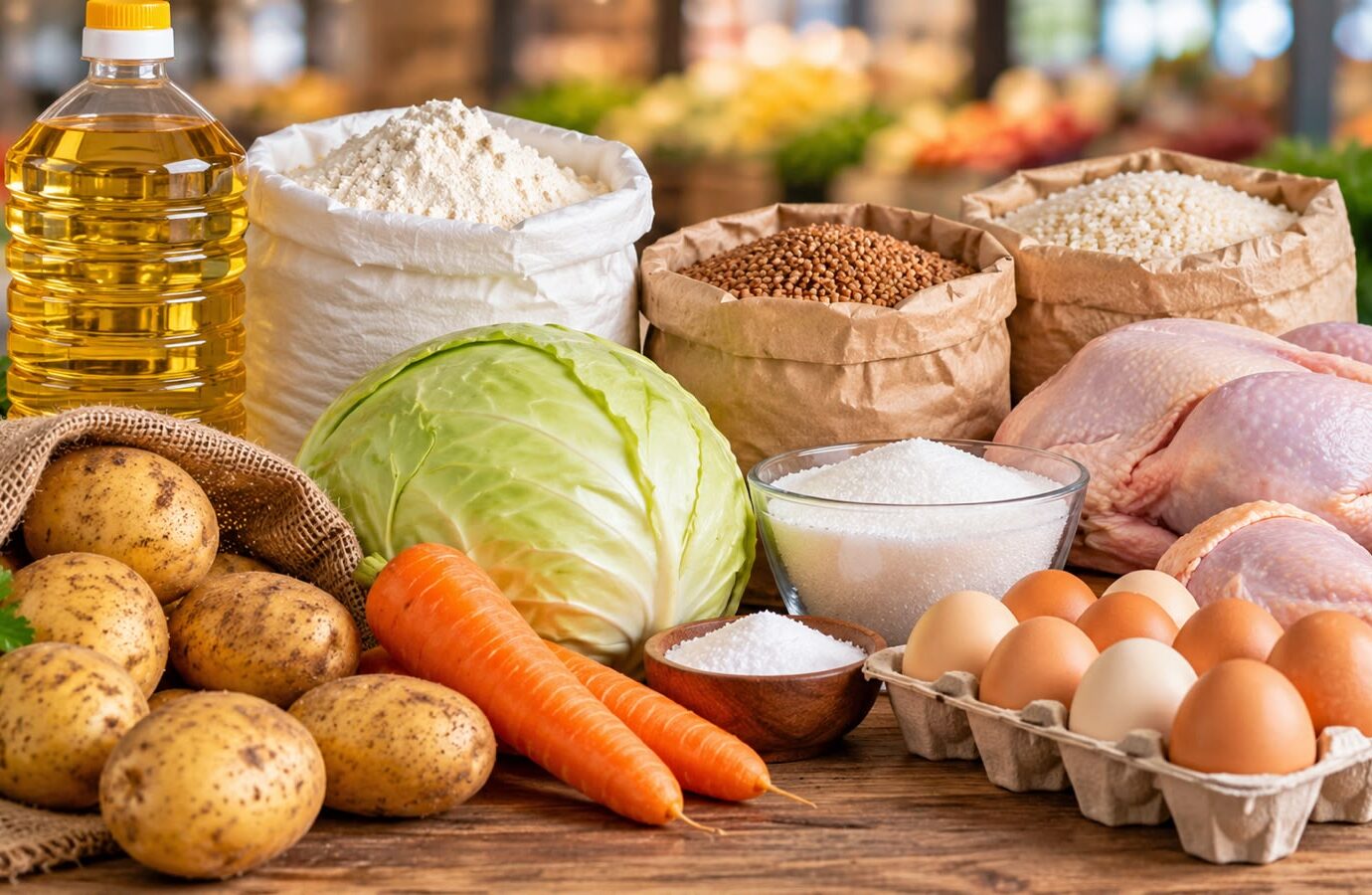 Яйца по 480 тенге, картофель по 149 продают в точках стабфонда СКО